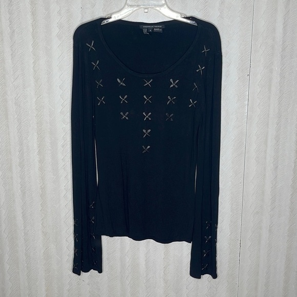 ❤️ MICHELLE NICOLE Long Sleeve Lightweight Sweatertop Size S - Picture 2 of 4